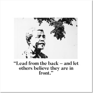 Nelson Mandela - Lead from the back Posters and Art